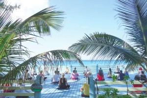 Yoga-Class-Beach-Platform-Sivananda-Bahamas